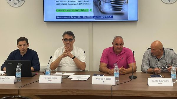 Autotrasporto: CNA FITA Rimini incontra il Presidente Nazionale Ricci e quello Regionale Bianconi su criticità e scenari di un settore strategico per il Paese